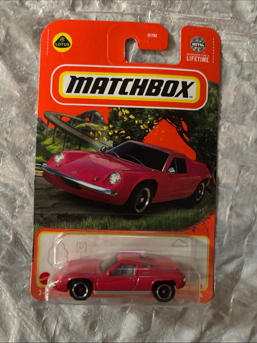 Matchbox Lotus Sports Car - Bright Pink Die-Cast
